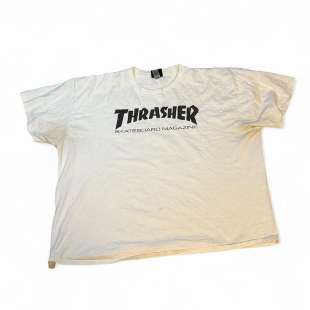 Thrasher Cream Short Sleeve Tee retro